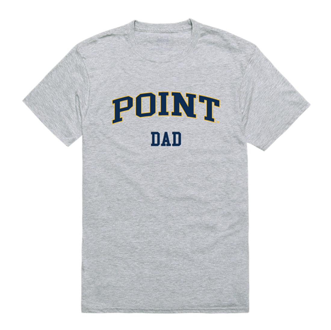 Point University Skyhawks Dad Tee T-Shirt - Heather Grey, Small