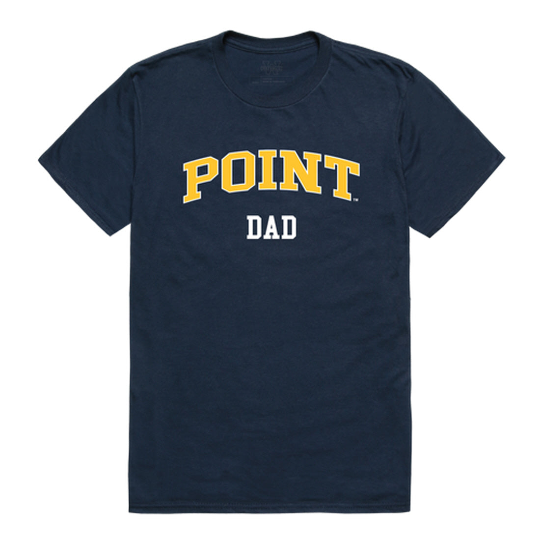 Point University Skyhawks Dad Tee T-Shirt - Heather Grey, Small