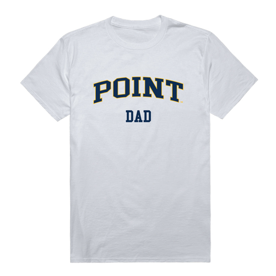 Point University Skyhawks Dad Tee T-Shirt - Heather Grey, Small