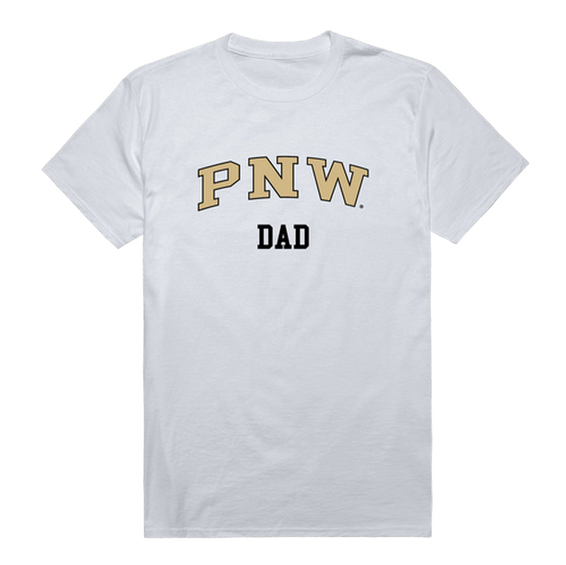 Purdue University Northwest Lion Dad Tee T-Shirt - Black, Small