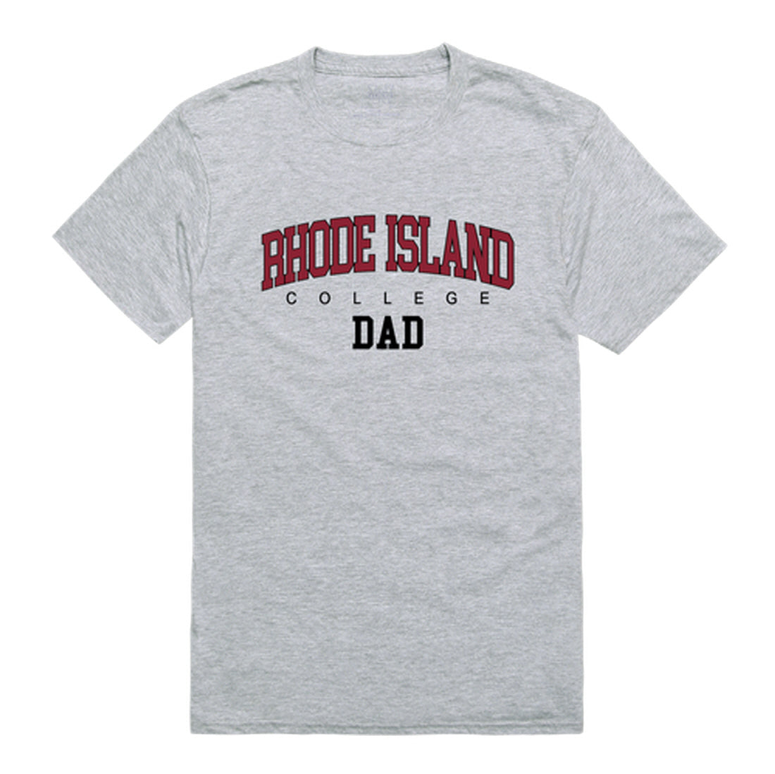 Rhode Island College Anchormen Dad Tee T-Shirt - Heather Grey, Small