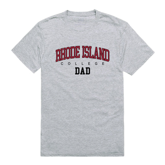 Rhode Island College Anchormen Dad Tee T-Shirt - Heather Grey, Small