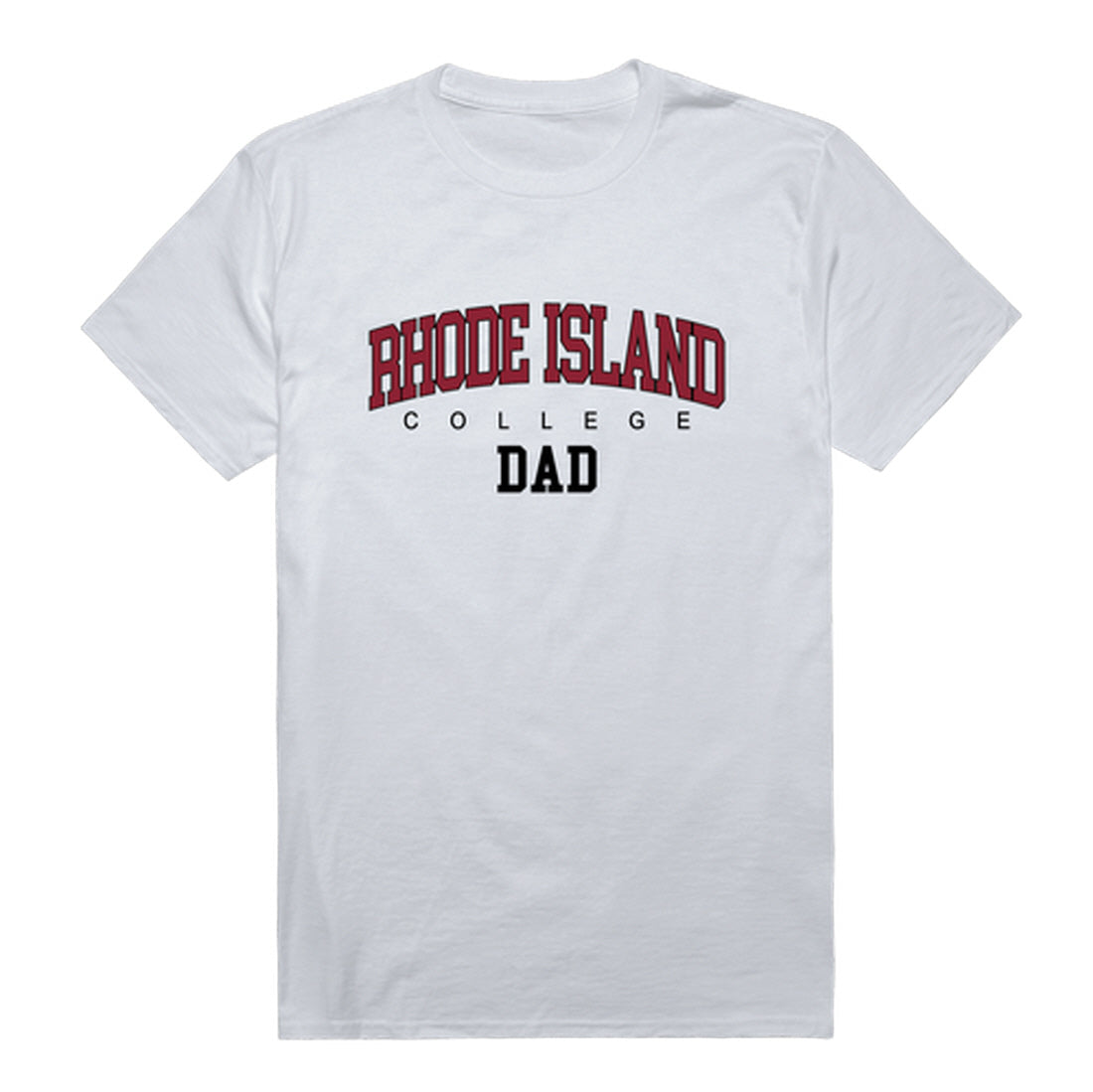 Rhode Island College Anchormen Dad Tee T-Shirt - Heather Grey, Small