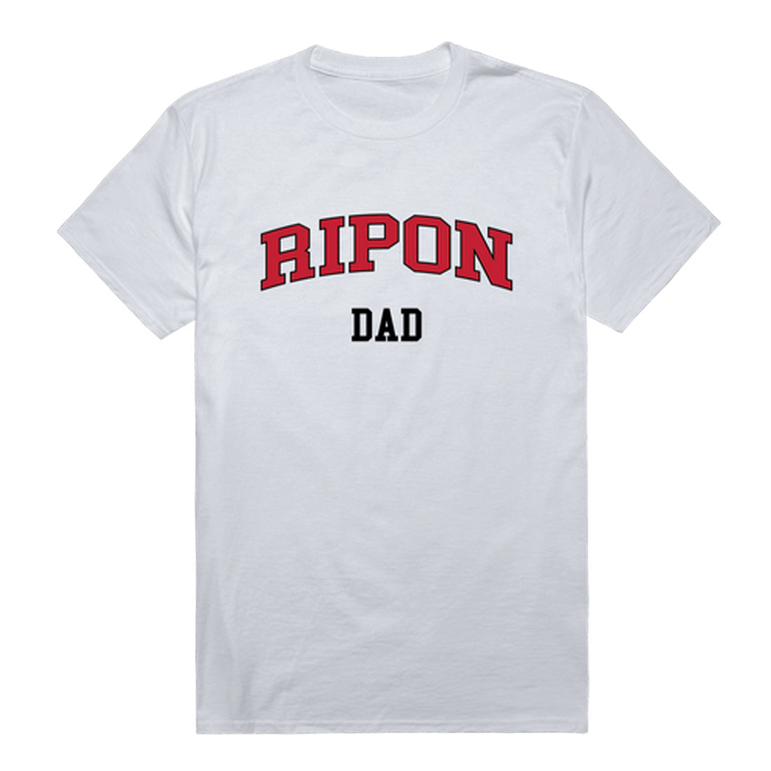 Ripon College Red Hawks Dad Tee T-Shirt - Heather Grey, Small