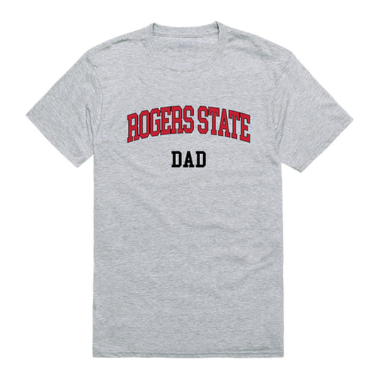 Rogers State University Hillcats Dad Tee T-Shirt - Heather Grey, Small