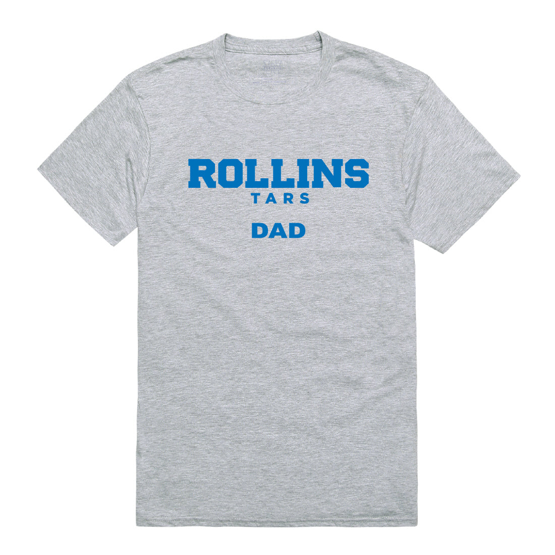 Rollins College Tars Dad Tee T-Shirt - Heather Grey, Small