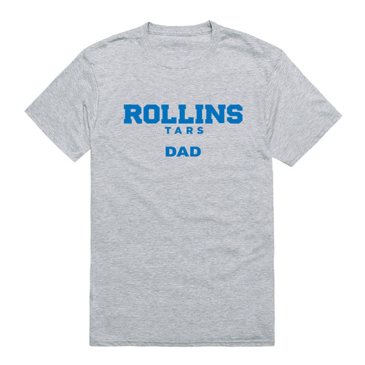 Rollins College Tars Dad Tee T-Shirt - Heather Grey, Small