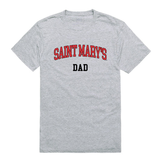 Saint Mary's College of California Gaels Dad Tee T-Shirt - Heather Grey, Small