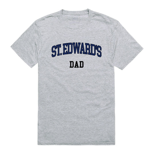 St. Edward's University Hilltoppers Dad Tee T-Shirt - Heather Grey, Small