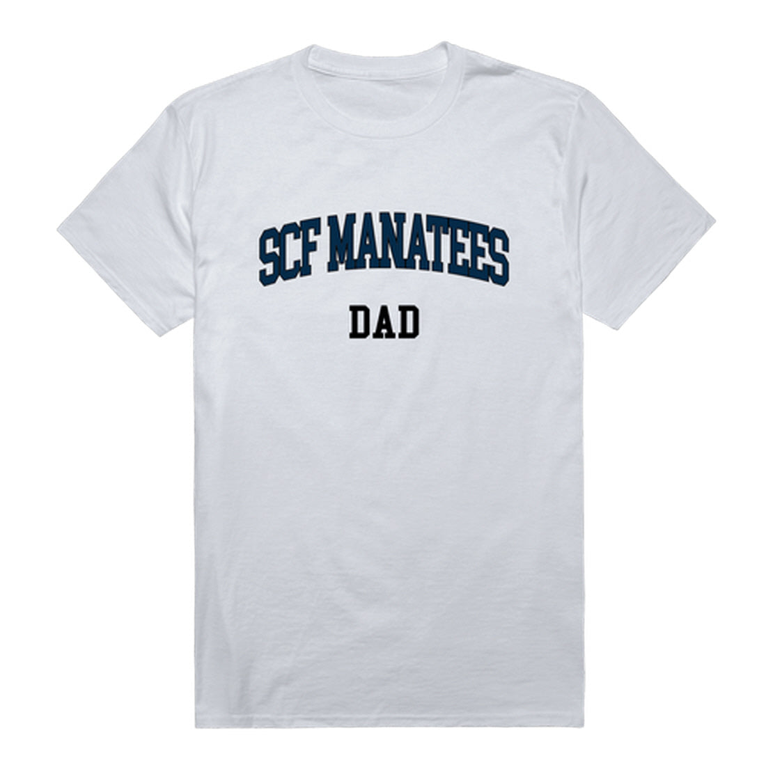 State College of Florida Manatee Dad Tee T-Shirt - Heather Grey, Small