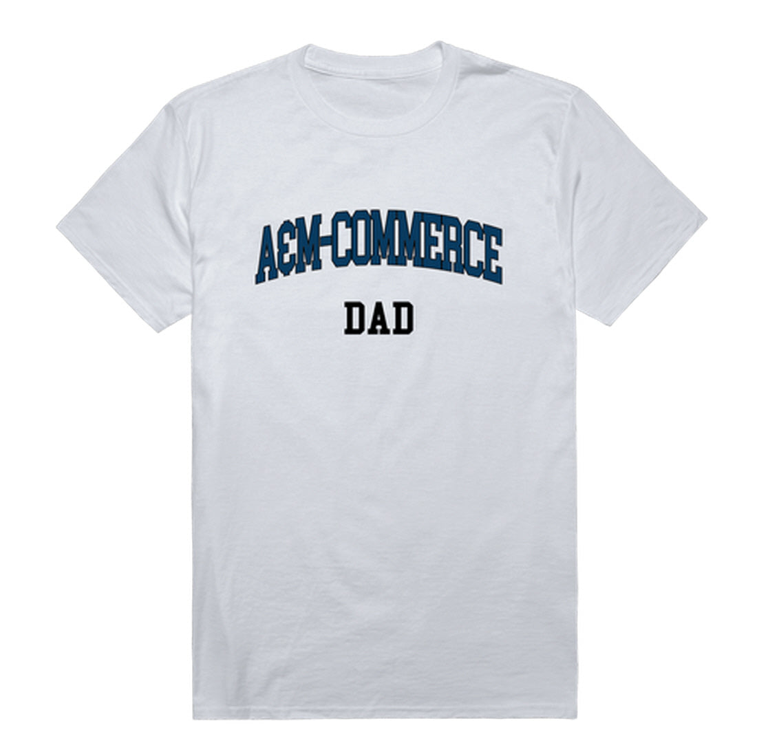 Texas A&M University-Commerce Lions Dad Tee T-Shirt - Heather Grey, Small