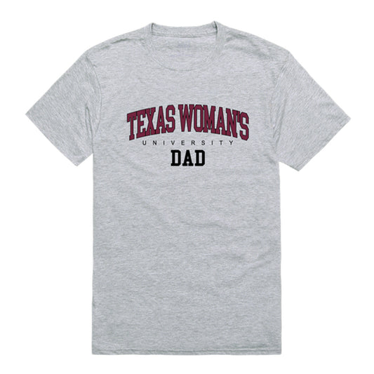 Texas Woman's University Pioneers Dad Tee T-Shirt - Heather Grey, Small