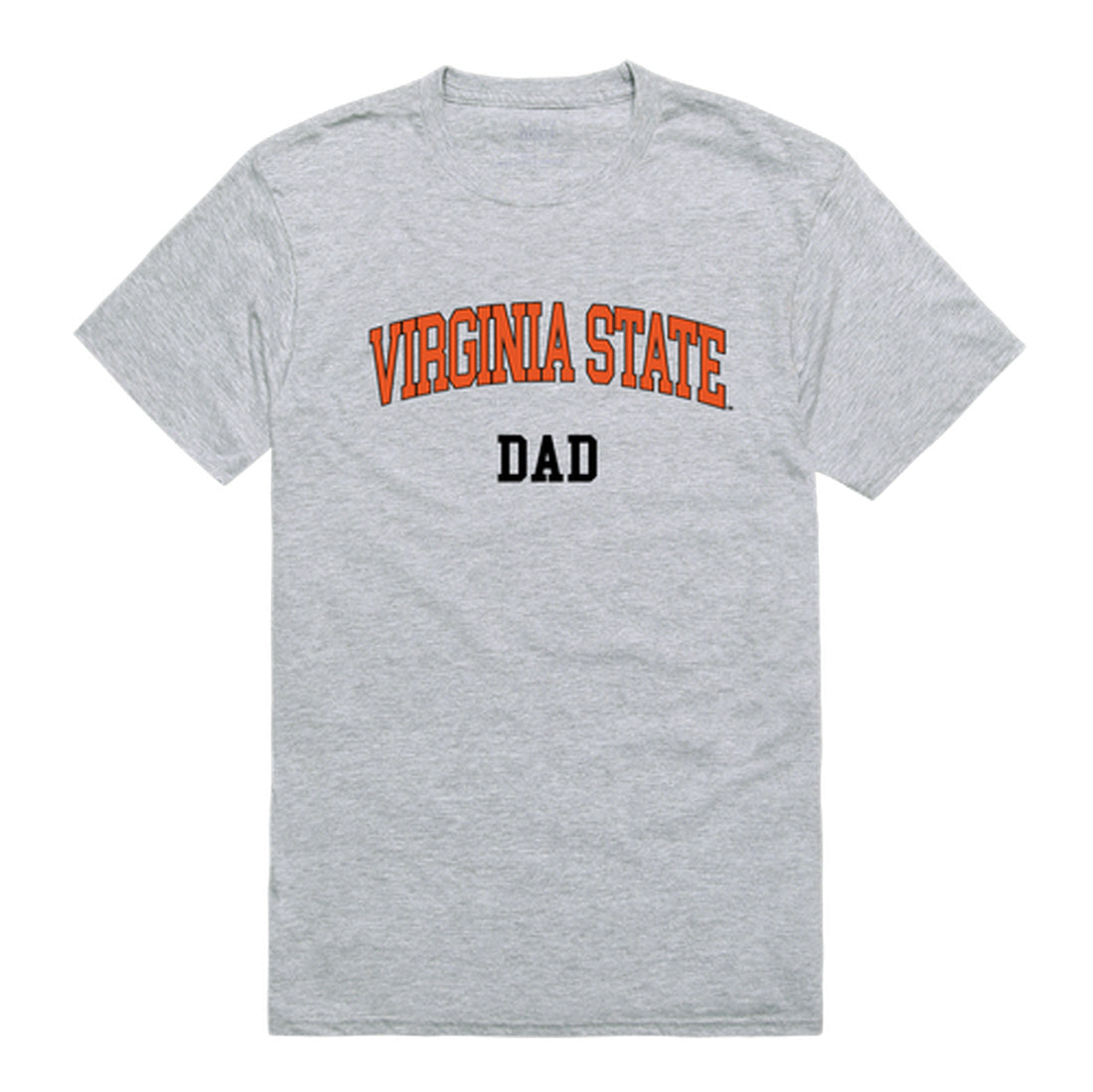 Virginia State University Trojans Dad Tee T-Shirt - Heather Grey, Small