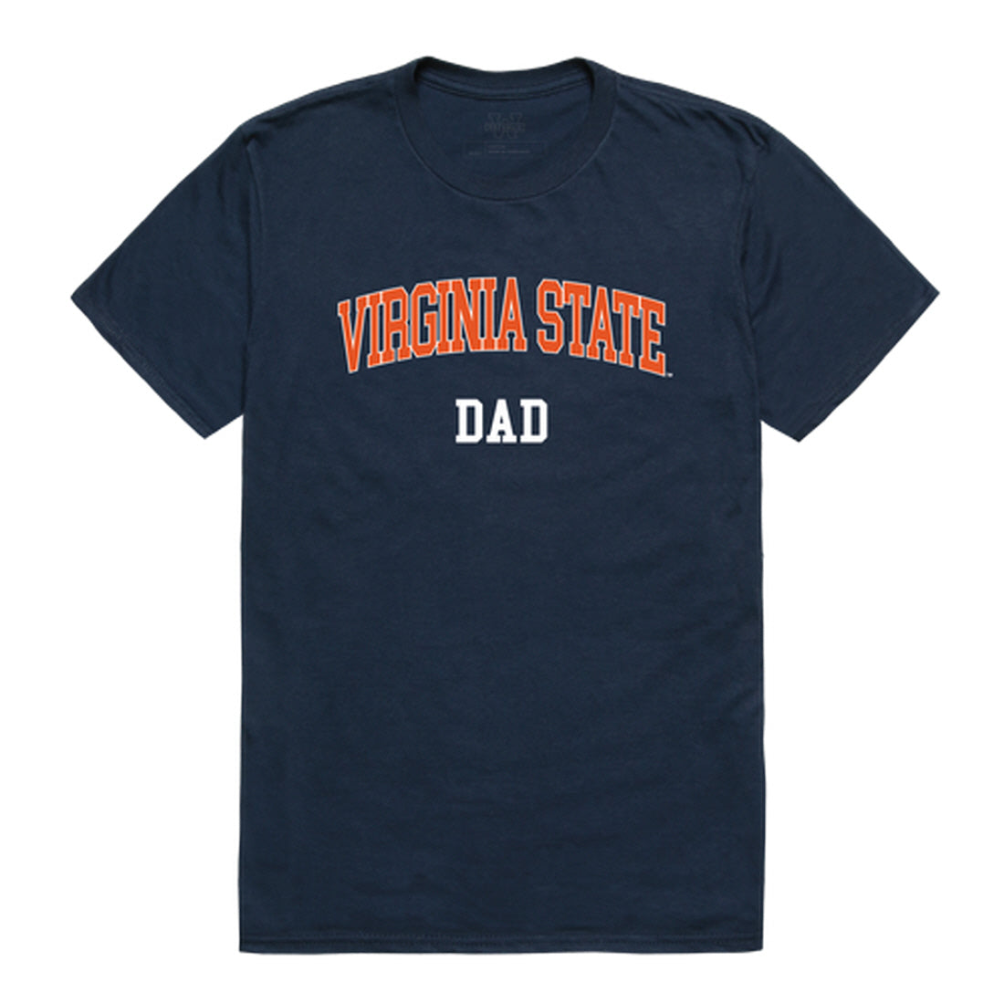 Virginia State University Trojans Dad Tee T-Shirt - Heather Grey, Small