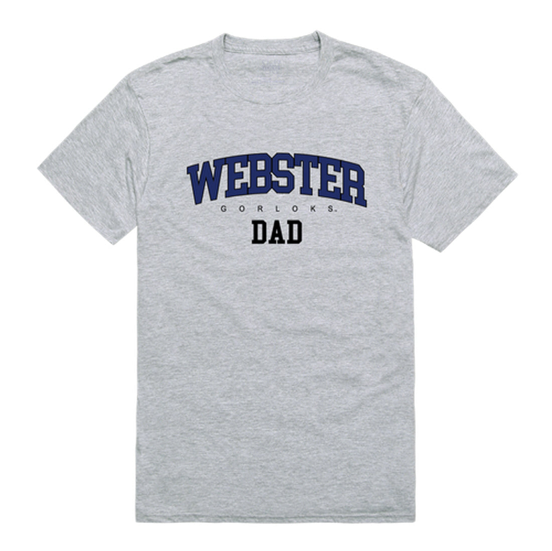 Webster University Gorlocks Dad Tee T-Shirt - Heather Grey, Small