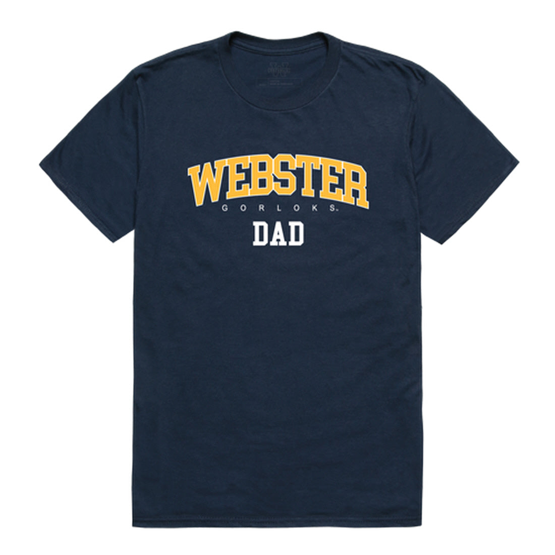 Webster University Gorlocks Dad Tee T-Shirt - Heather Grey, Small