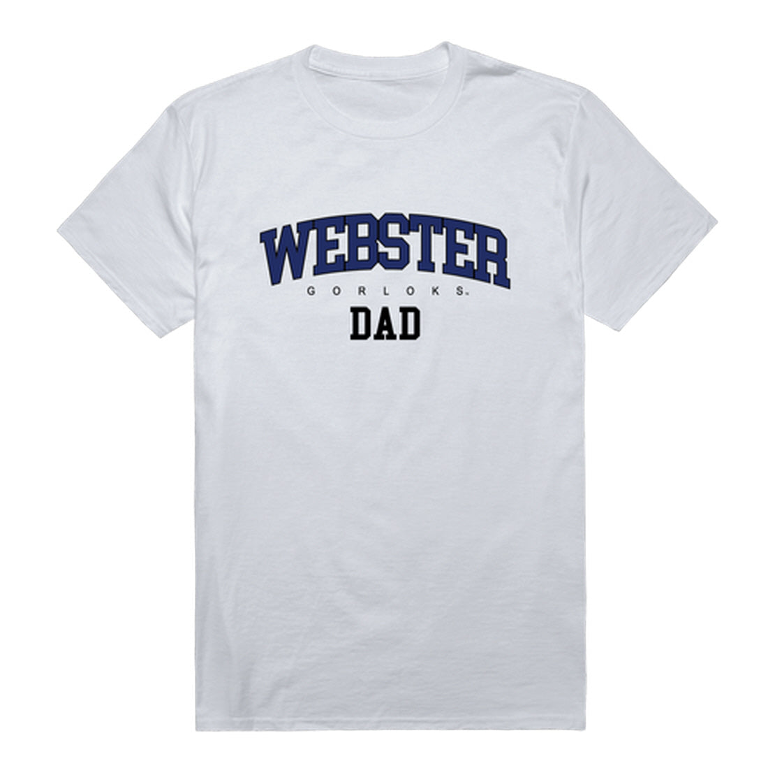 Webster University Gorlocks Dad Tee T-Shirt - Heather Grey, Small