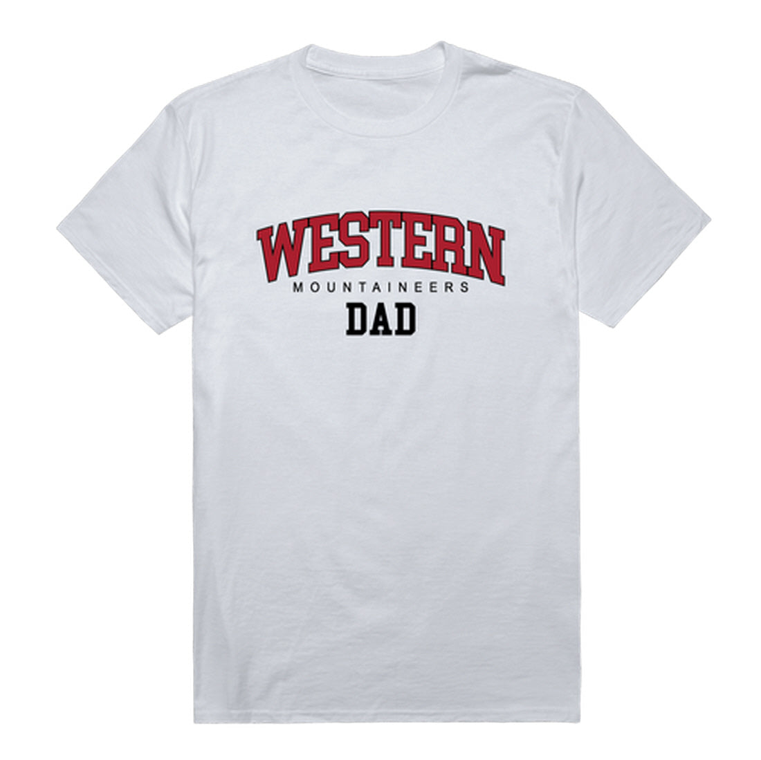 Western Colorado University Mountaineers Dad Tee T-Shirt - Black, Small