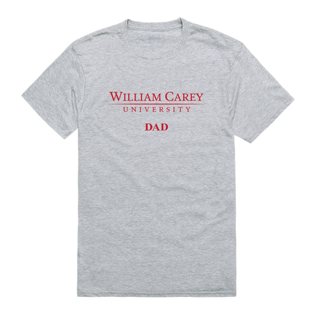 William Carey Crusaders Dad Tee T-Shirt - Heather Grey, Small