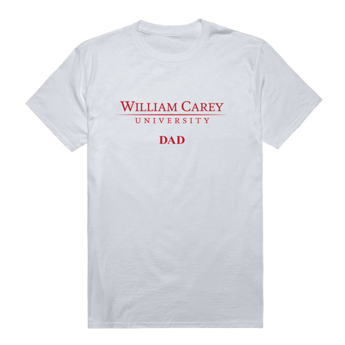 William Carey Crusaders Dad Tee T-Shirt - Heather Grey, Small