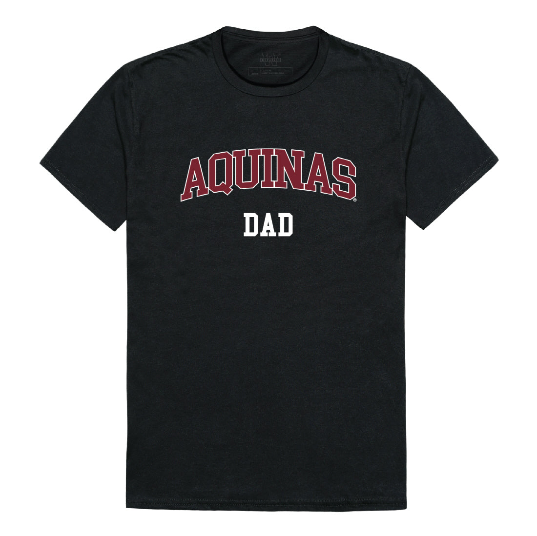 Aquinas Saints Dad Tee T-Shirt - Black, Small