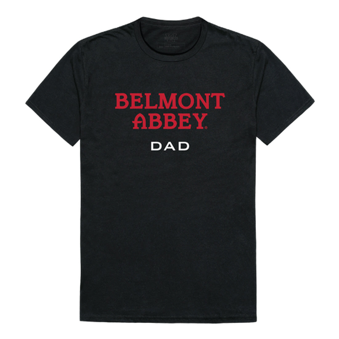 Belmont Abbey Crusaders Dad Tee T-Shirt - Black, Small