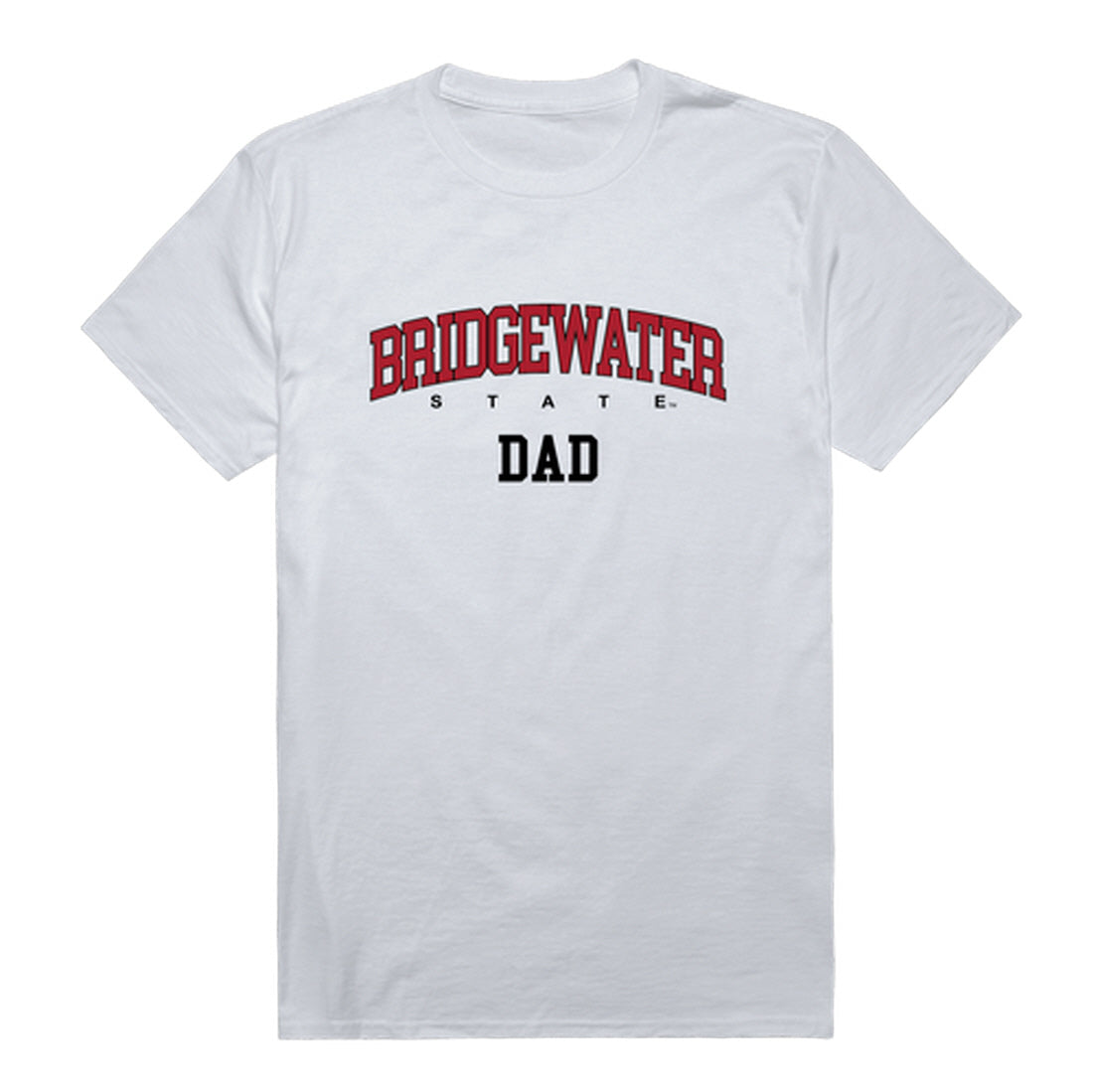 Bridgewater State University Bears Dad Tee T-Shirt - Heather Grey, Small