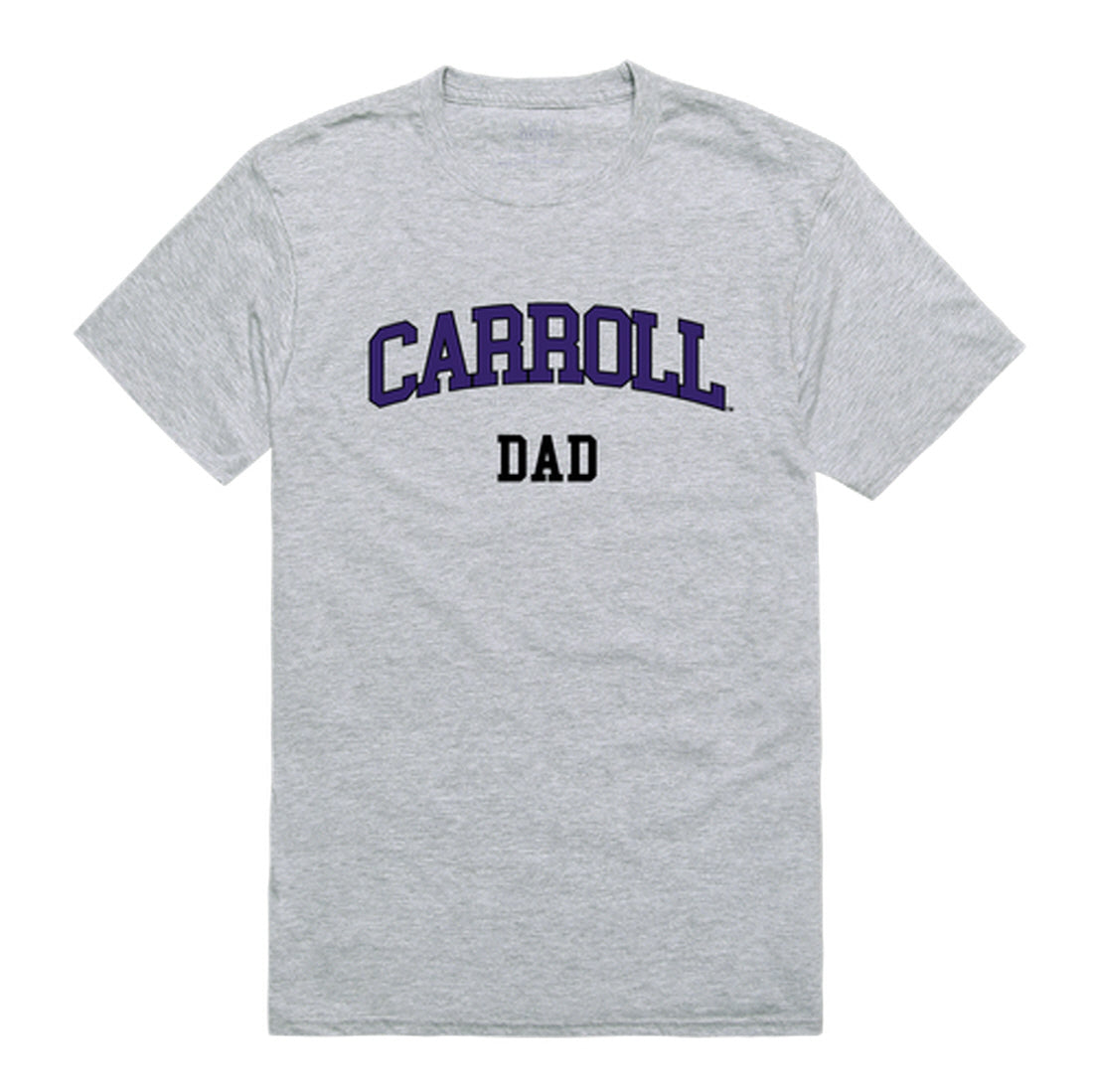 Carroll College Saints Dad Tee T-Shirt - Black, Small