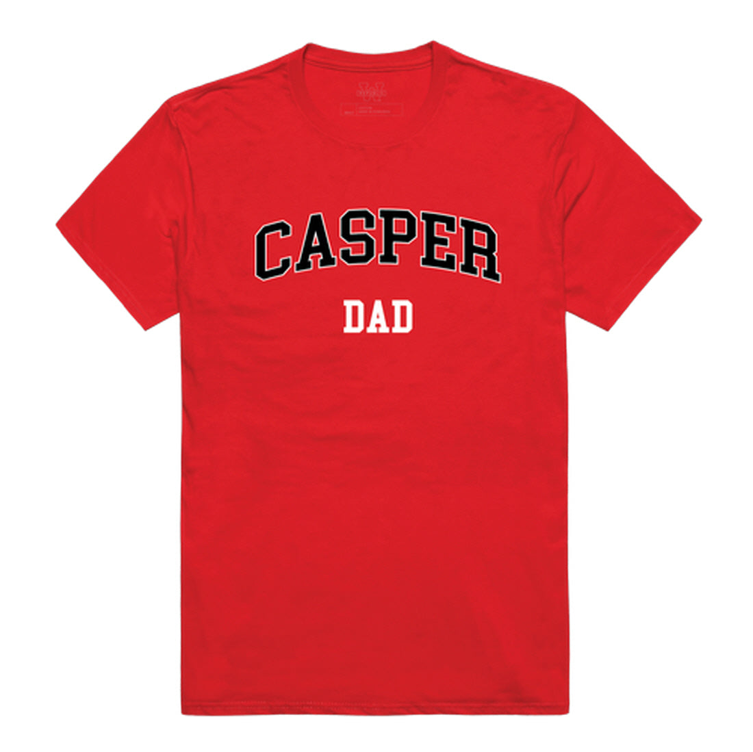 Casper College Thunderbirds Dad Tee T-Shirt - Heather Grey, Small