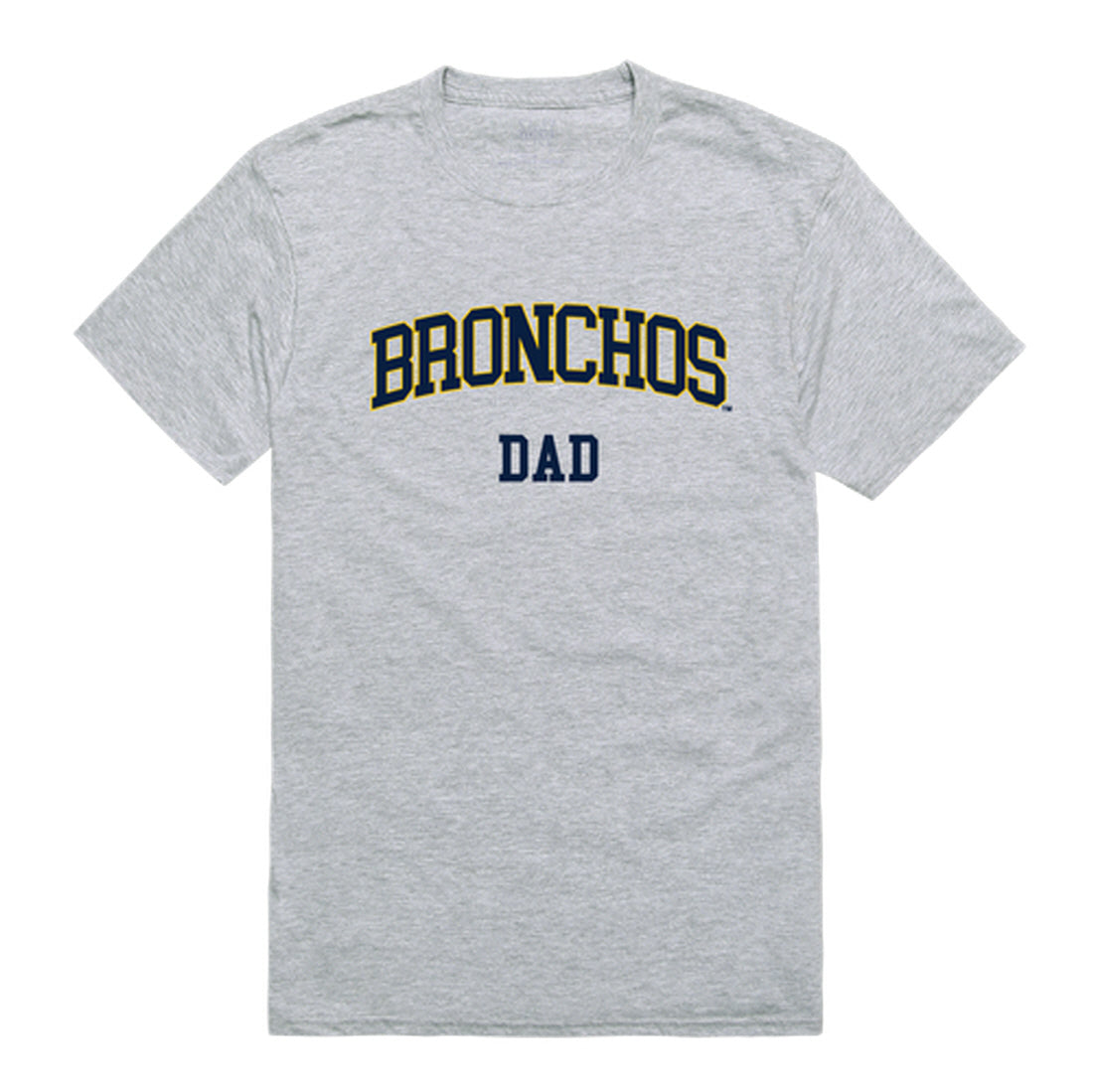 University of Central Oklahoma Bronchos Dad Tee T-Shirt - Heather Grey, Small