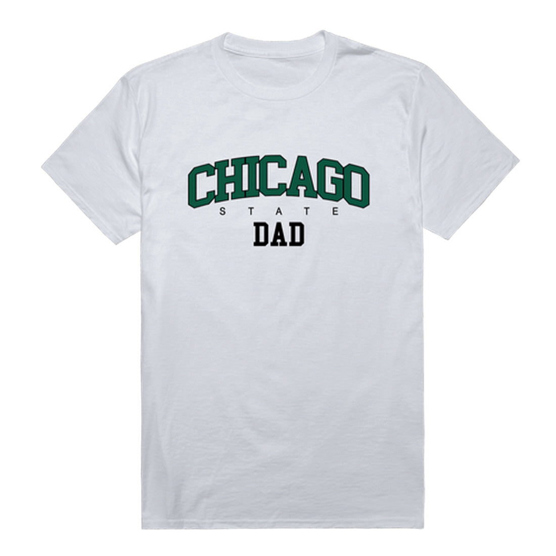 Chicago State University Cougars Dad Tee T-Shirt - Black, Small