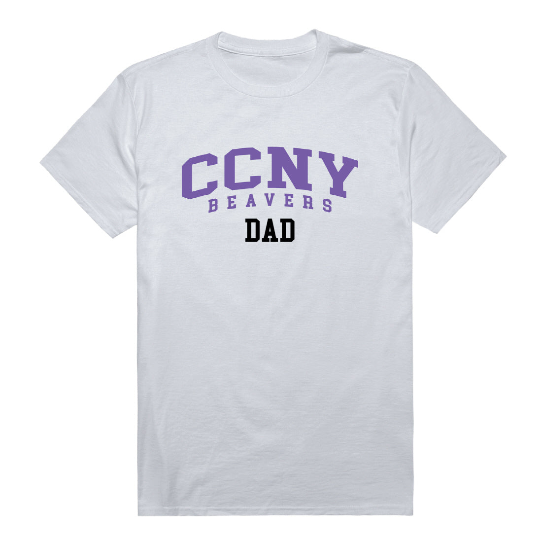 CCNY Beavers Dad Tee T-Shirt - Black, Small