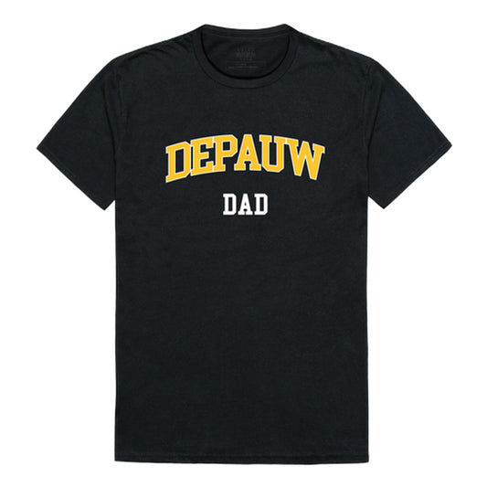 DePauw University Tigers Dad Tee T-Shirt - Black, Small