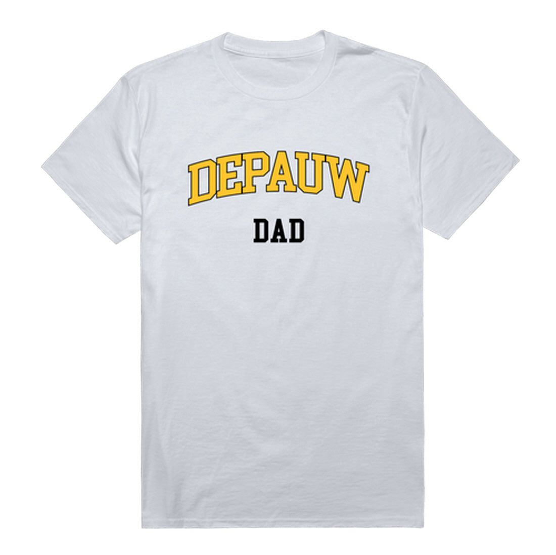 DePauw University Tigers Dad Tee T-Shirt - Black, Small