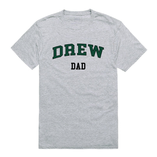 Drew University Rangers Dad Tee T-Shirt - Heather Grey, Small