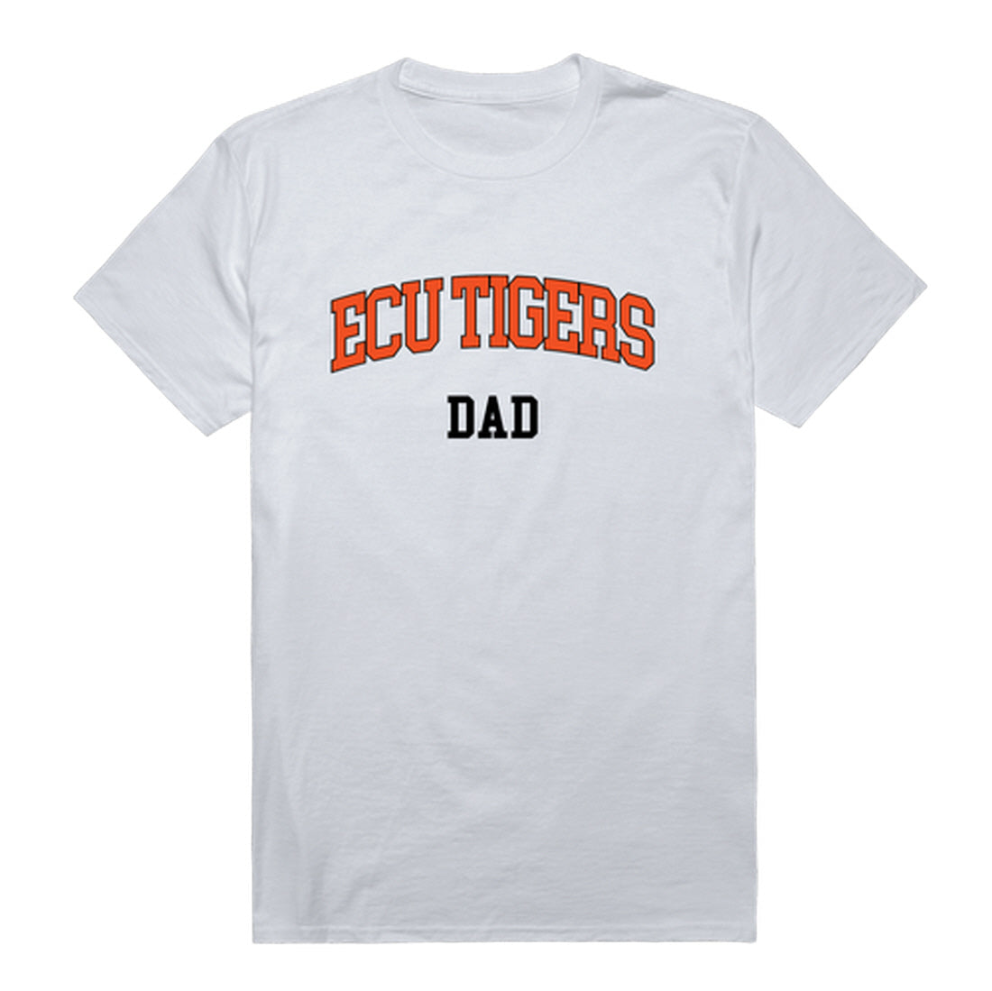 East Central University Tigers Dad Tee T-Shirt - Black, Small