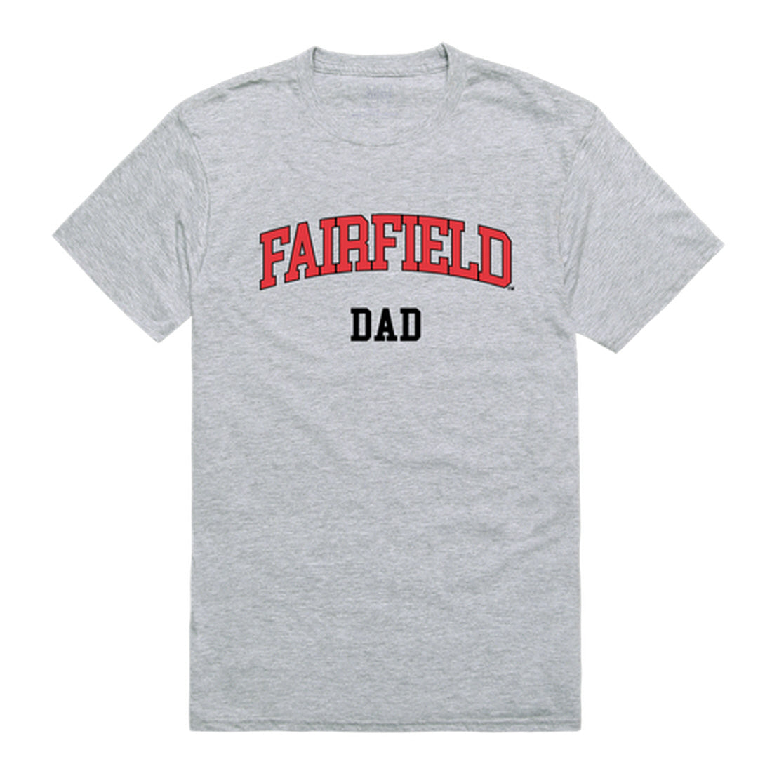 Fairfield University Stags Dad Tee T-Shirt - Heather Grey, Small