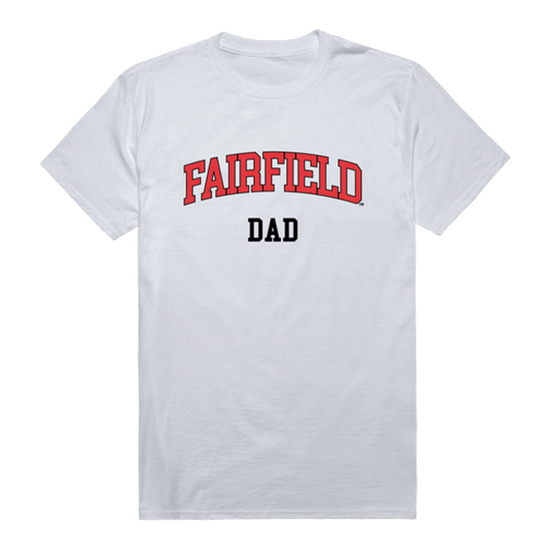 Fairfield University Stags Dad Tee T-Shirt - Heather Grey, Small