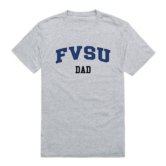 Fort Valley State University Wildcats Dad Tee T-Shirt - Heather Grey, Small