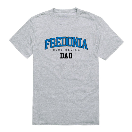 Fredonia Blue Devils Dad Tee T-Shirt - Heather Grey, Small