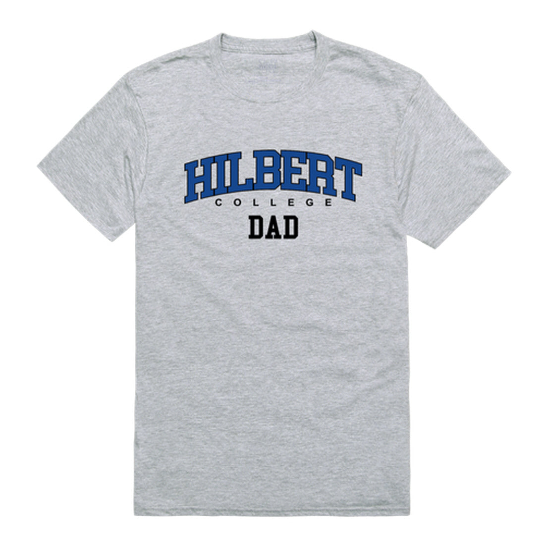 Hilbert College Hawks Dad Tee T-Shirt - Heather Grey, Small