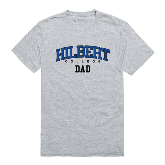 Hilbert College Hawks Dad Tee T-Shirt - Heather Grey, Small