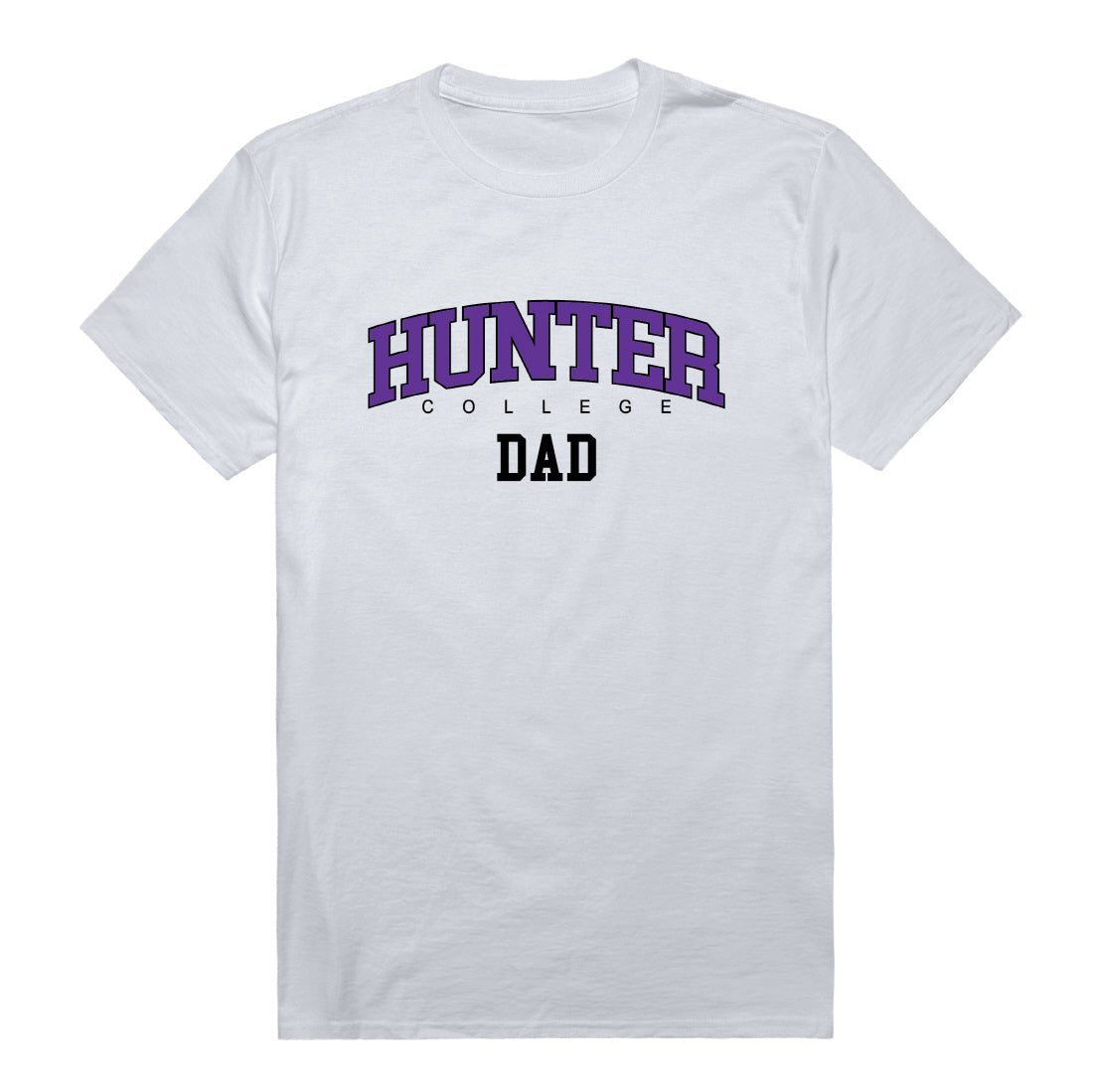 Hunter College Hawks Dad Tee T-Shirt - Black, Small