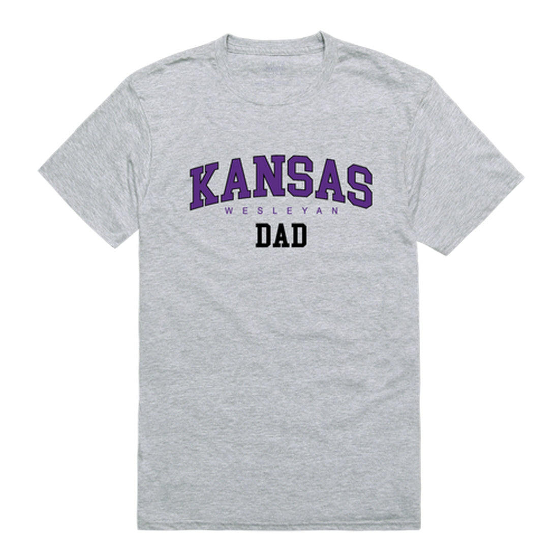 Kansas Wesleyan Coyotes Dad Tee T-Shirt - Black, Small