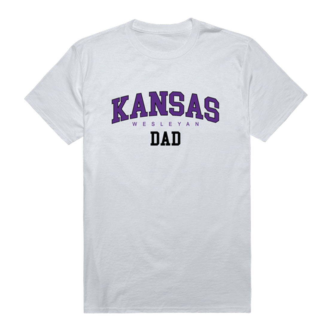 Kansas Wesleyan Coyotes Dad Tee T-Shirt - Black, Small