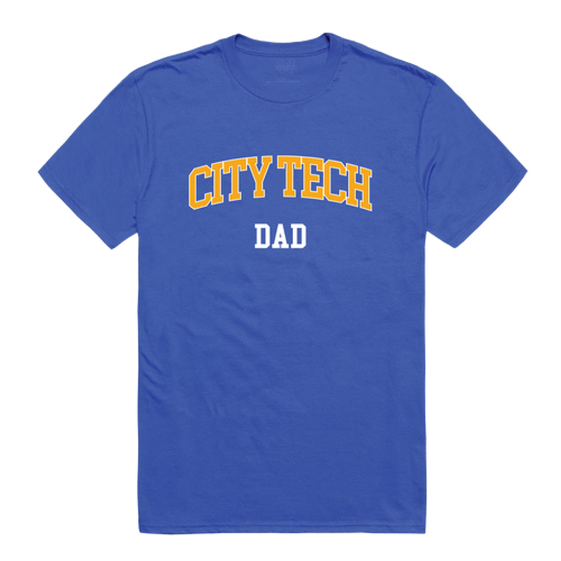 NY City Tech Yellow Jackets Dad Tee T-Shirt - Heather Grey, Small