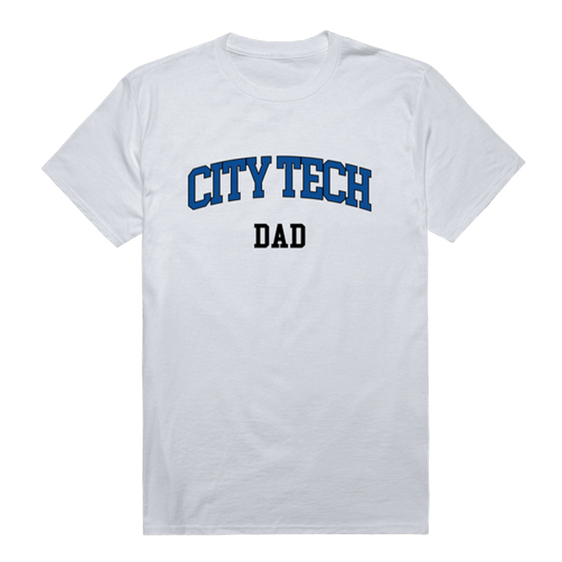 NY City Tech Yellow Jackets Dad Tee T-Shirt - Heather Grey, Small