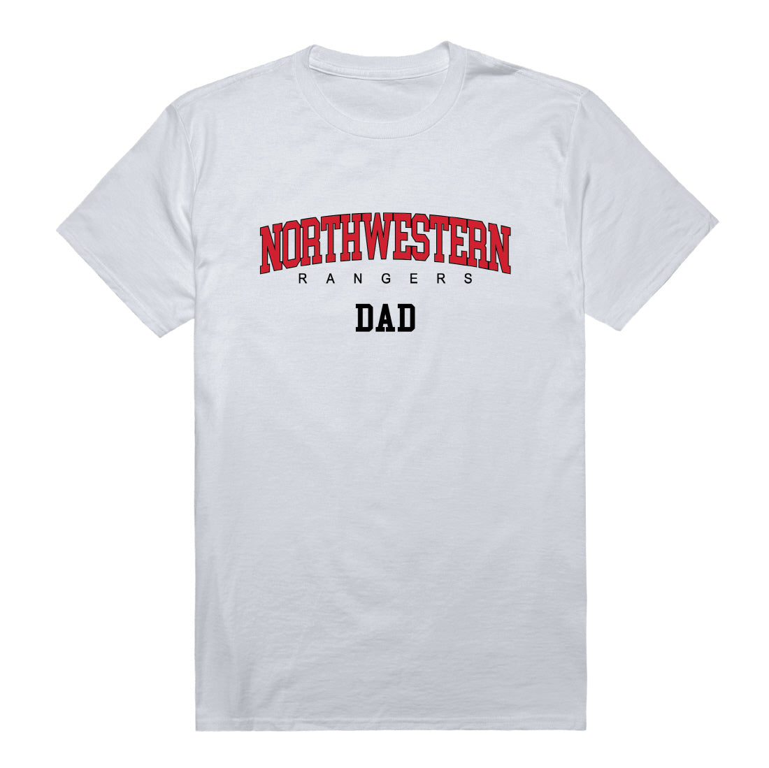 Northwestern Oklahoma State Rangers Dad Tee T-Shirt - Heather Grey, Small