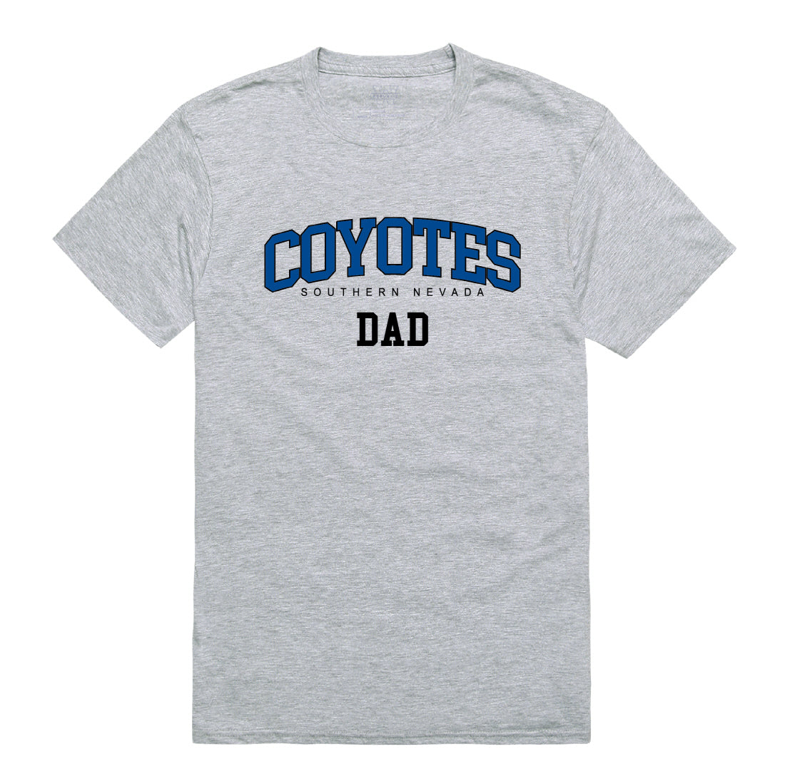 College of Southern Nevada Coyotes Dad Tee T-Shirt - Heather Grey, Small