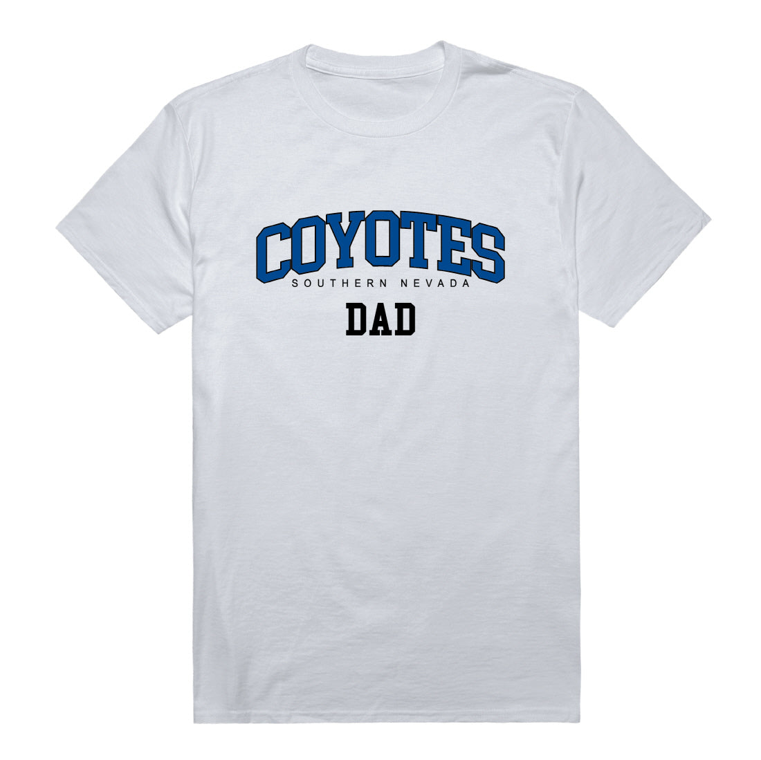 College of Southern Nevada Coyotes Dad Tee T-Shirt - Heather Grey, Small